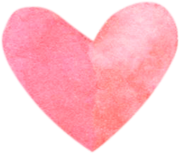 pink watercolor heart